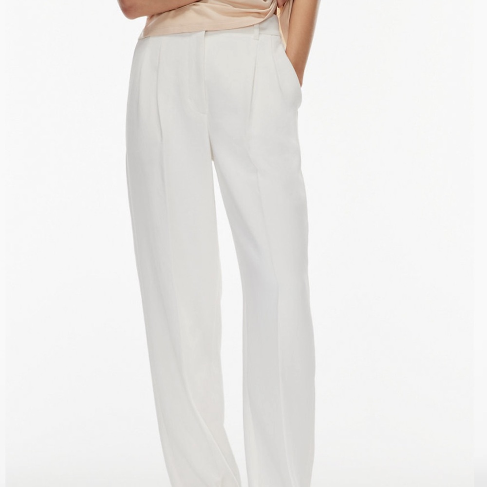 Aritzia effortless pant white